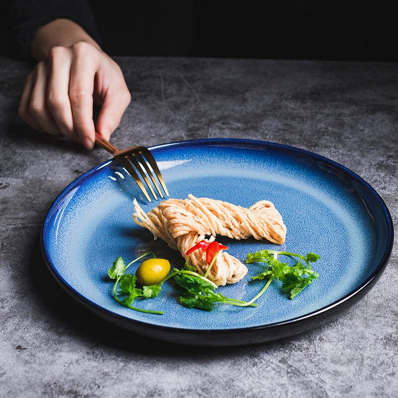 Deep Blue Oceano Dinner Plates